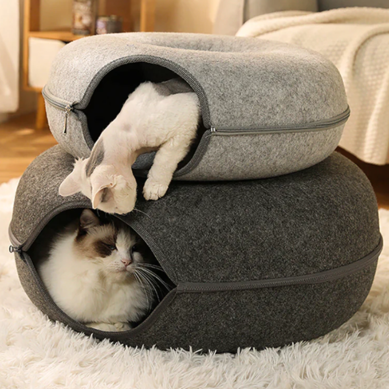 Cama de túnel para gatos